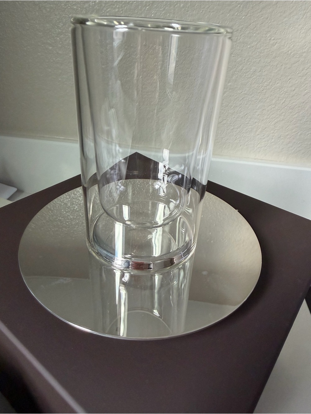 BNIB Puitforcat Phi Infusion Glass & Silver 6 Piece Set with Spoons and Saucers